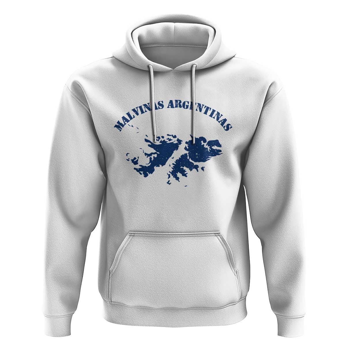 Retro Malvinas Argentinas Distressed Map Graphic Hoodie Argentine Island Sovereignty Heritage Pride