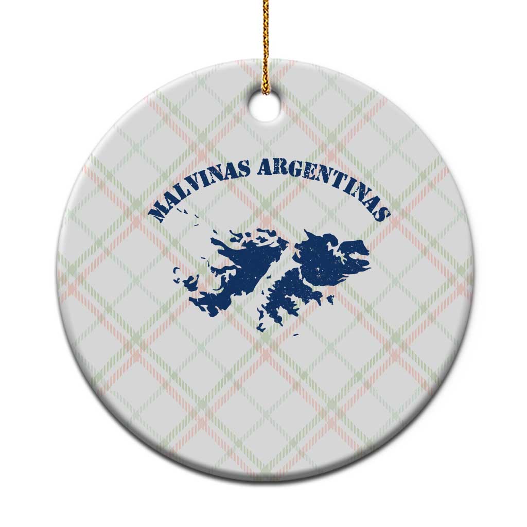 Retro Malvinas Argentinas Distressed Map Graphic Ceramic Ornament Argentine Island Sovereignty Heritage Pride