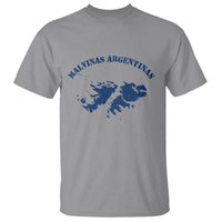 Retro Malvinas Argentinas Distressed Map Graphic T Shirt Argentine Island Sovereignty Heritage Pride