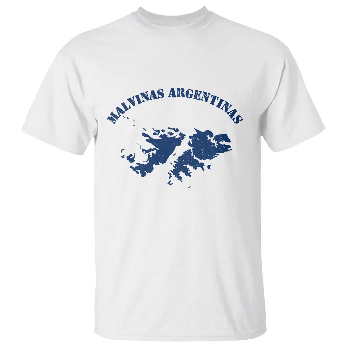 Retro Malvinas Argentinas Distressed Map Graphic T Shirt Argentine Island Sovereignty Heritage Pride