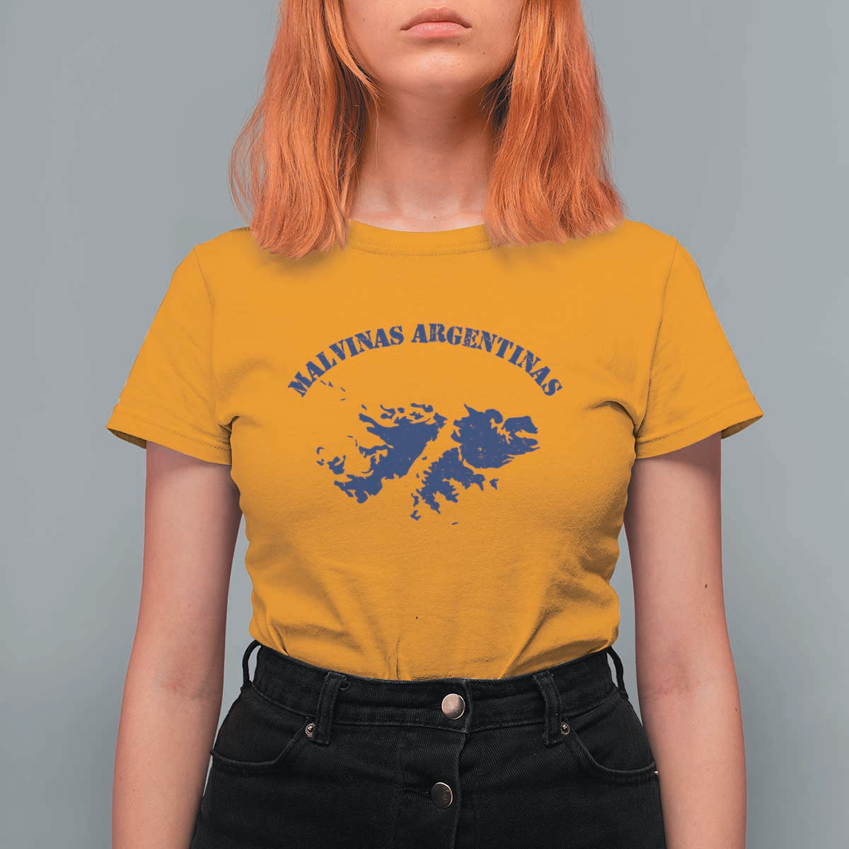 Retro Malvinas Argentinas Distressed Map Graphic T Shirt For Women Argentine Island Sovereignty Heritage Pride