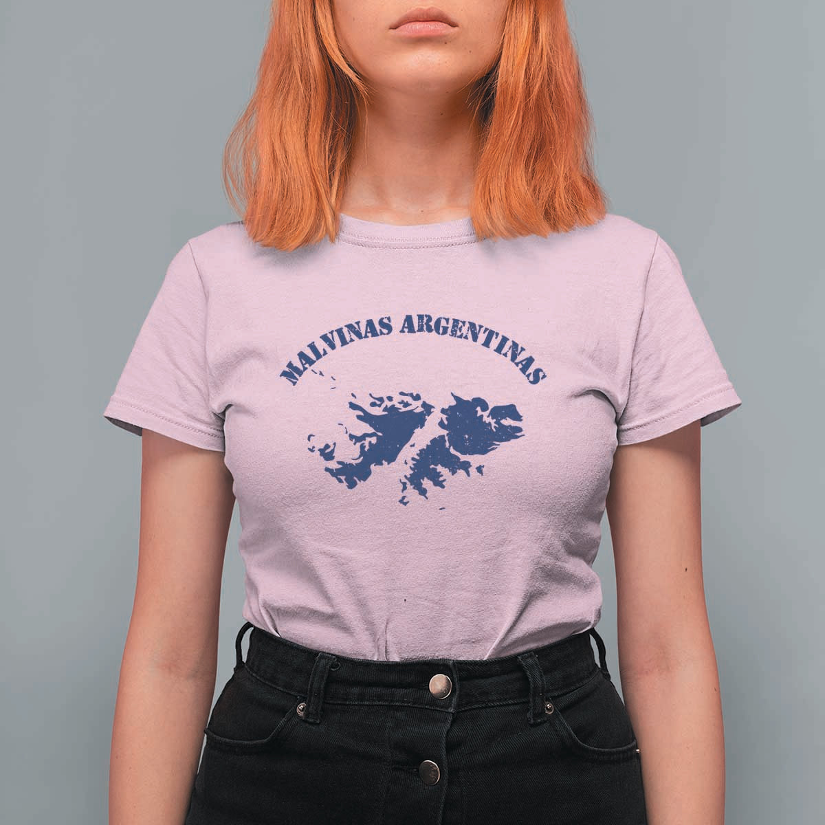 Retro Malvinas Argentinas Distressed Map Graphic T Shirt For Women Argentine Island Sovereignty Heritage Pride