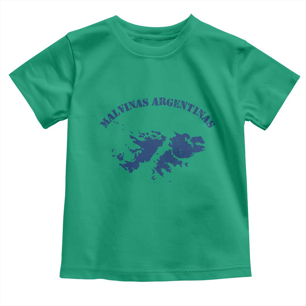 Retro Malvinas Argentinas Distressed Map Graphic Toddler T Shirt Argentine Island Sovereignty Heritage Pride