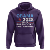 Obama 2028 Since Rules Dont Exist Anymore Hoodie Political Satire Red White and Blue