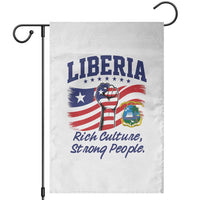 Liberia Rich Culture Strong People Patriotic Garden Flag Liberian Flag Fist Coat Of Arms Heritage Pride