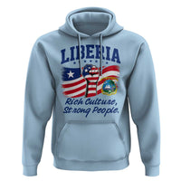 Liberia Rich Culture Strong People Patriotic Hoodie Liberian Flag Fist Coat Of Arms Heritage Pride