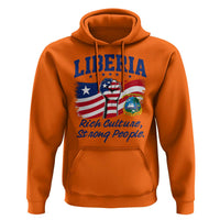 Liberia Rich Culture Strong People Patriotic Hoodie Liberian Flag Fist Coat Of Arms Heritage Pride