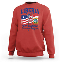 Liberia Rich Culture Strong People Patriotic Sweatshirt Liberian Flag Fist Coat Of Arms Heritage Pride