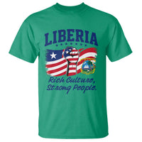 Liberia Rich Culture Strong People Patriotic T Shirt Liberian Flag Fist Coat Of Arms Heritage Pride