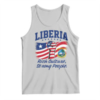 Liberia Rich Culture Strong People Patriotic Tank Top Liberian Flag Fist Coat Of Arms Heritage Pride