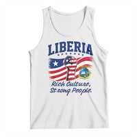 Liberia Rich Culture Strong People Patriotic Tank Top Liberian Flag Fist Coat Of Arms Heritage Pride