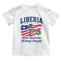 Liberia Rich Culture Strong People Patriotic Toddler T Shirt Liberian Flag Fist Coat Of Arms Heritage Pride