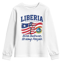 Liberia Rich Culture Strong People Patriotic Youth Sweatshirt Liberian Flag Fist Coat Of Arms Heritage Pride