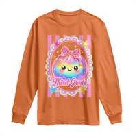 Kawaii Third Grade Glitter Dumpling Printed Graphic Long Sleeve Shirt Cute First Day Back To School for Students Teachers