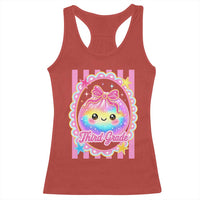 Kawaii Third Grade Glitter Dumpling Printed Graphic Racerback Tank Top Cute First Day Back To School for Students Teachers