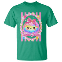 Kawaii Third Grade Glitter Dumpling Printed Graphic T Shirt Cute First Day Back To School for Students Teachers