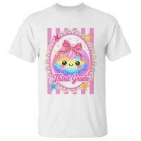 Kawaii Third Grade Glitter Dumpling Printed Graphic T Shirt Cute First Day Back To School for Students Teachers