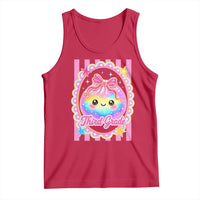 Kawaii Third Grade Glitter Dumpling Printed Graphic Tank Top Cute First Day Back To School for Students Teachers