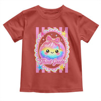 Kawaii Third Grade Glitter Dumpling Printed Graphic Toddler T Shirt Cute First Day Back To School for Students Teachers
