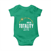 Path of Totality Iceland August 12 2026 Baby Onesie Total Solar Eclipse Astronomy Travel Gift