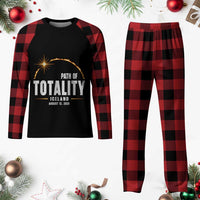 Path of Totality Iceland August 12 2026 Plaid Pajama Set Total Solar Eclipse Astronomy Travel Gift