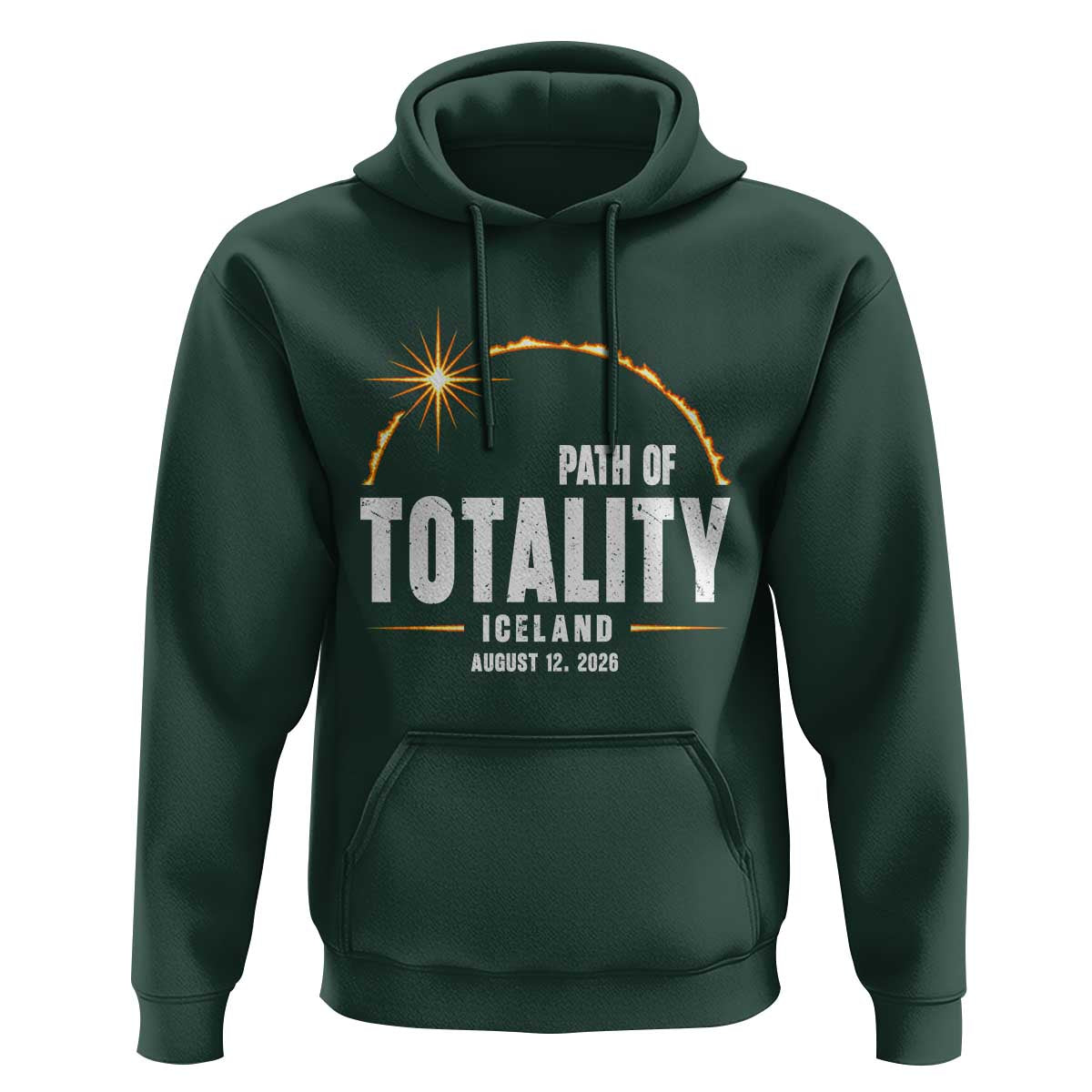 Path of Totality Iceland August 12 2026 Hoodie Total Solar Eclipse Astronomy Travel Gift