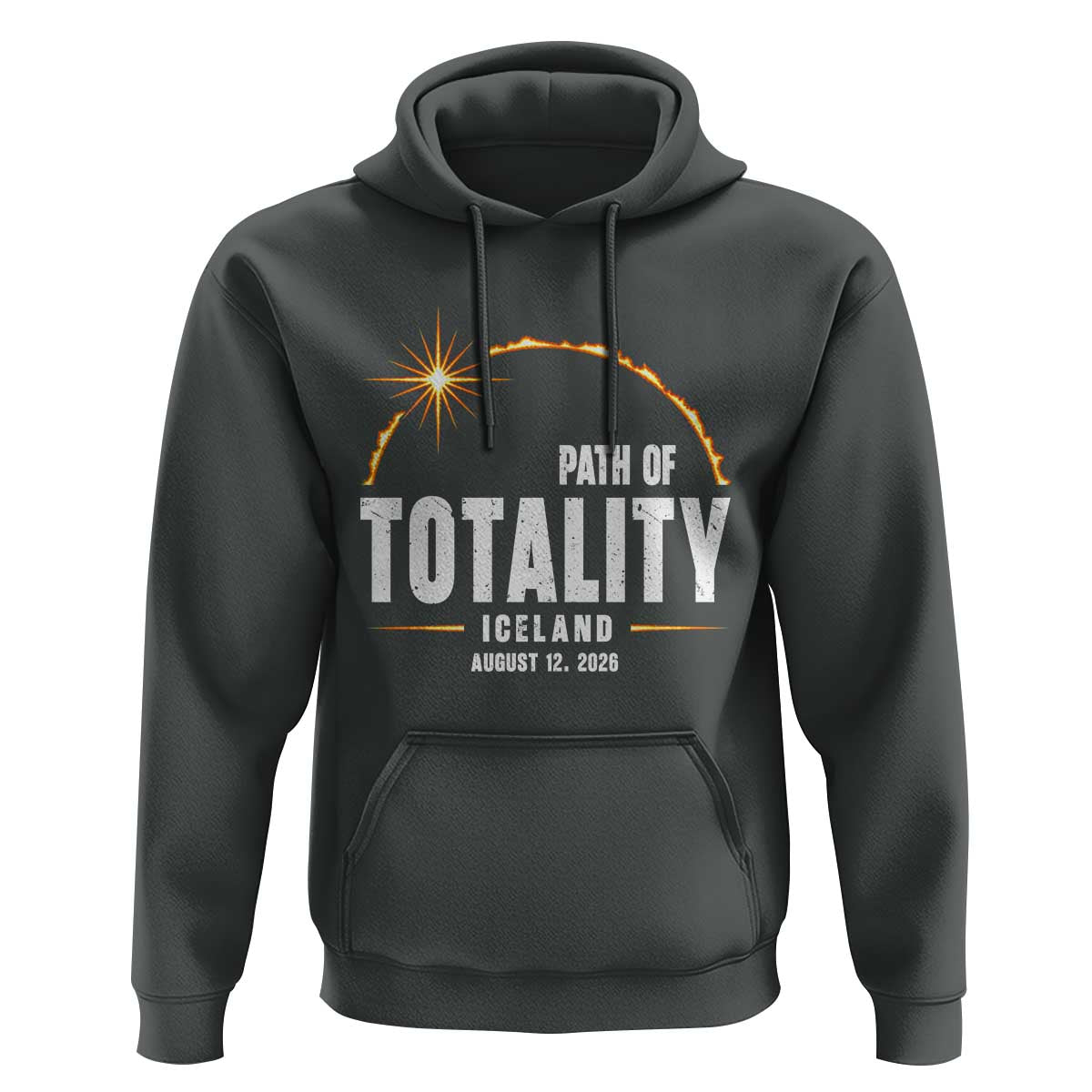 Path of Totality Iceland August 12 2026 Hoodie Total Solar Eclipse Astronomy Travel Gift