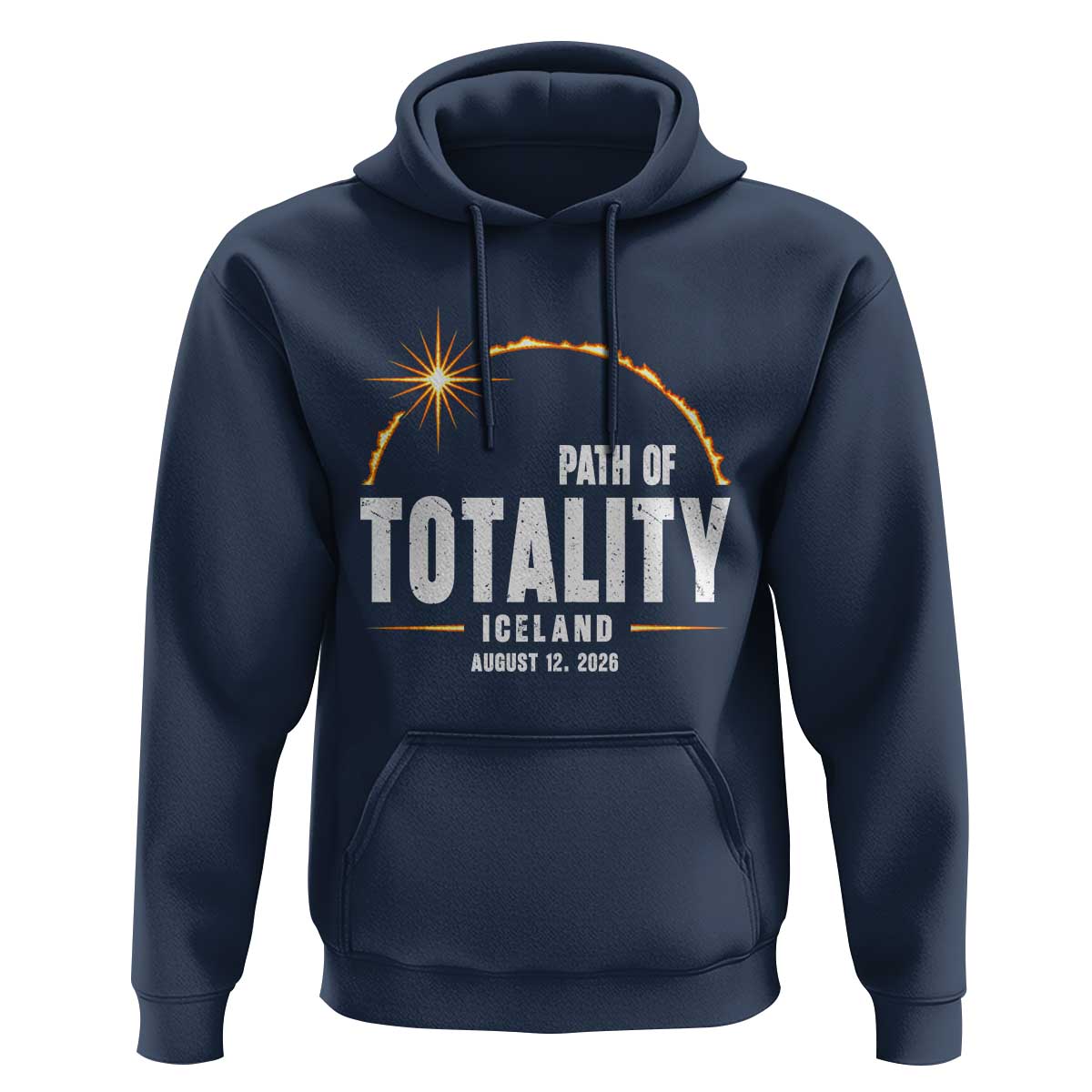 Path of Totality Iceland August 12 2026 Hoodie Total Solar Eclipse Astronomy Travel Gift