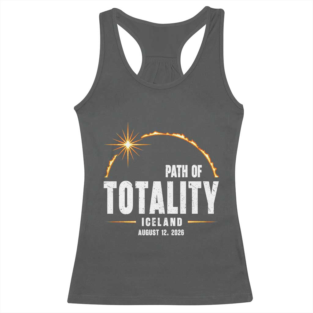Path of Totality Iceland August 12 2026 Racerback Tank Top Total Solar Eclipse Astronomy Travel Gift