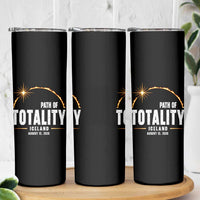 Path of Totality Iceland August 12 2026 Skinny Tumbler Total Solar Eclipse Astronomy Travel Gift
