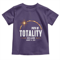 Path of Totality Iceland August 12 2026 Toddler T Shirt Total Solar Eclipse Astronomy Travel Gift