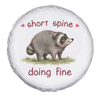 Cute Watercolor Jimothy the Raccoon Inspirational Spare Tire Cover Short Spine Doing Fine Viral Seattle Trash Panda Supporter