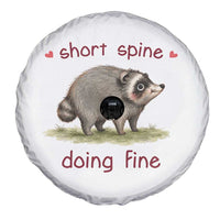 Cute Watercolor Jimothy the Raccoon Inspirational Spare Tire Cover Short Spine Doing Fine Viral Seattle Trash Panda Supporter