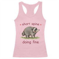 Cute Watercolor Jimothy the Raccoon Inspirational Racerback Tank Top Short Spine Doing Fine Viral Seattle Trash Panda Supporter