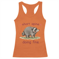 Cute Watercolor Jimothy the Raccoon Inspirational Racerback Tank Top Short Spine Doing Fine Viral Seattle Trash Panda Supporter