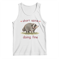 Cute Watercolor Jimothy the Raccoon Inspirational Tank Top Short Spine Doing Fine Viral Seattle Trash Panda Supporter