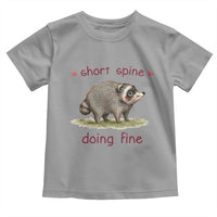 Cute Watercolor Jimothy the Raccoon Inspirational Toddler T Shirt Short Spine Doing Fine Viral Seattle Trash Panda Supporter