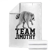 Team Jimothy Viral Seattle Raccoon Throw Blanket Vintage Trash Panda Meme Graphic