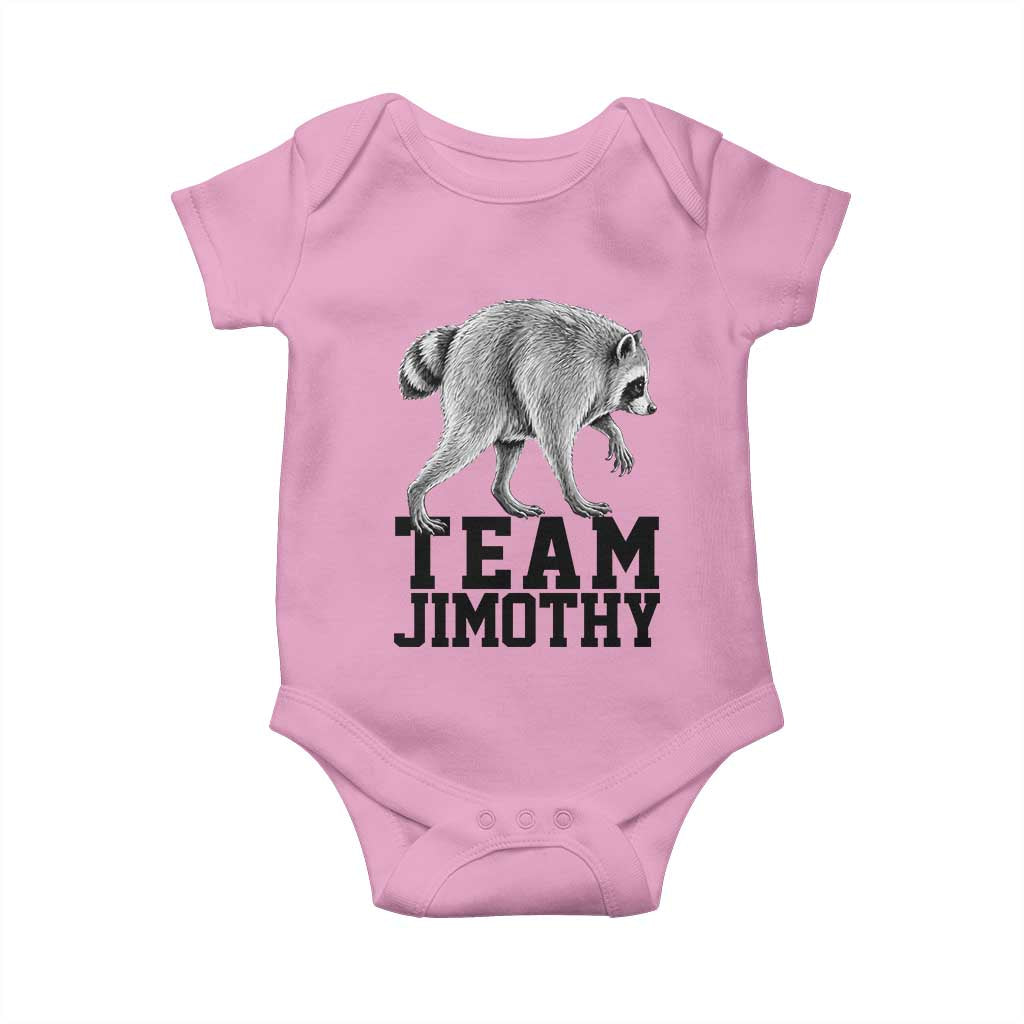Team Jimothy Viral Seattle Raccoon Baby Onesie Vintage Trash Panda Meme Graphic