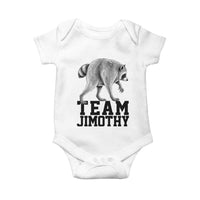 Team Jimothy Viral Seattle Raccoon Baby Onesie Vintage Trash Panda Meme Graphic