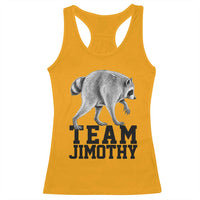 Team Jimothy Viral Seattle Raccoon Racerback Tank Top Vintage Trash Panda Meme Graphic