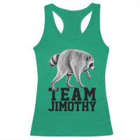 Team Jimothy Viral Seattle Raccoon Racerback Tank Top Vintage Trash Panda Meme Graphic