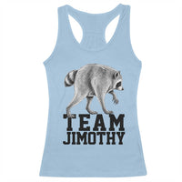 Team Jimothy Viral Seattle Raccoon Racerback Tank Top Vintage Trash Panda Meme Graphic