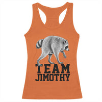 Team Jimothy Viral Seattle Raccoon Racerback Tank Top Vintage Trash Panda Meme Graphic