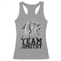 Team Jimothy Viral Seattle Raccoon Racerback Tank Top Vintage Trash Panda Meme Graphic