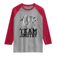 Team Jimothy Viral Seattle Raccoon Raglan Shirt Vintage Trash Panda Meme Graphic