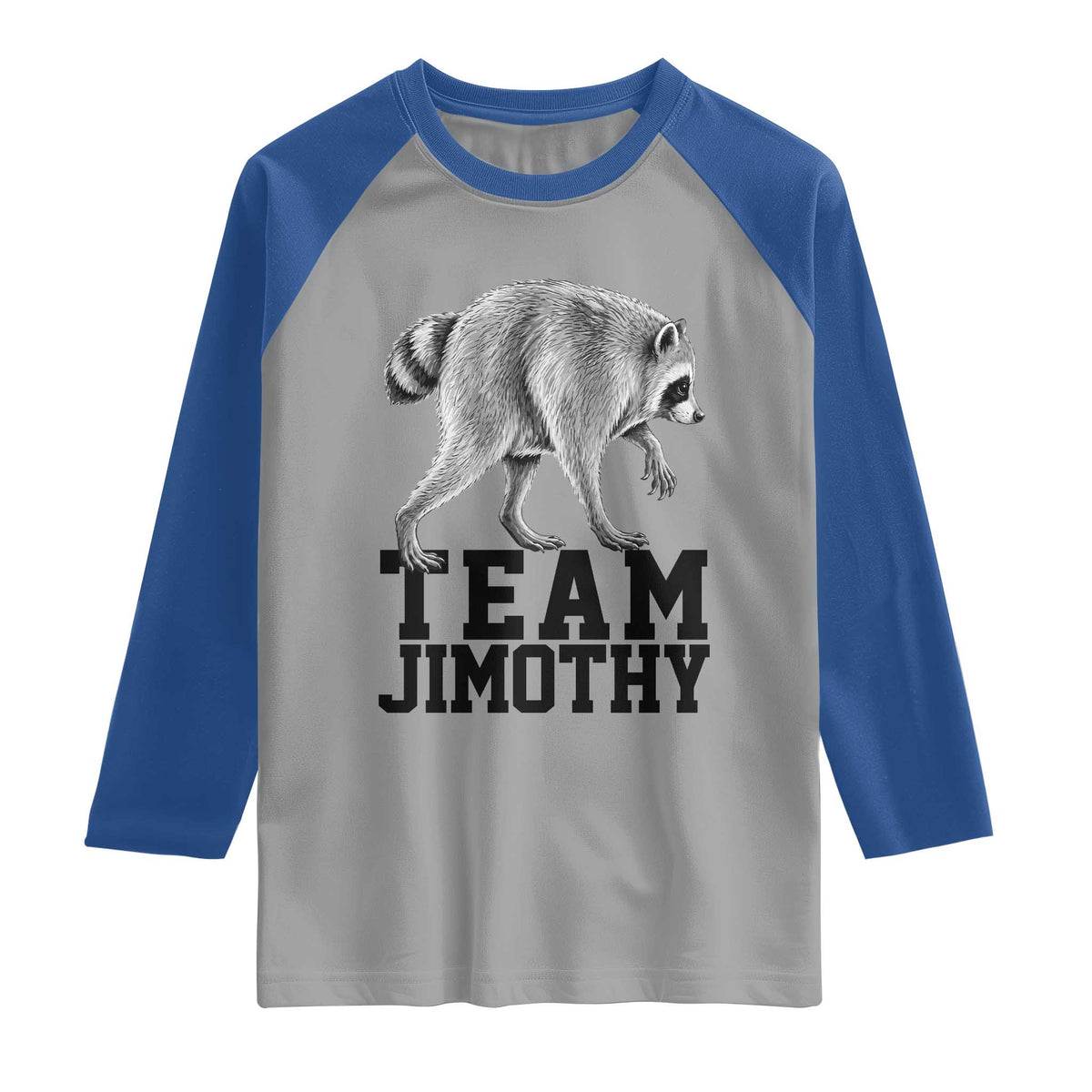 Team Jimothy Viral Seattle Raccoon Raglan Shirt Vintage Trash Panda Meme Graphic