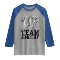 Team Jimothy Viral Seattle Raccoon Raglan Shirt Vintage Trash Panda Meme Graphic