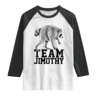 Team Jimothy Viral Seattle Raccoon Raglan Shirt Vintage Trash Panda Meme Graphic