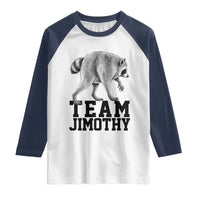Team Jimothy Viral Seattle Raccoon Raglan Shirt Vintage Trash Panda Meme Graphic